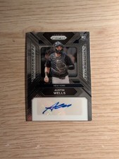 PANINI PRIZM AUSTIN WELLS ROOKIE CARD SS-AW SENSATIONAL SIGNATURE . rookie card picture