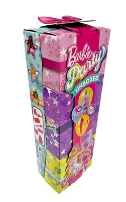 Barbie Party Unboxed Birthday Series Color Change Doll Set - Puppe + 10 Suprises