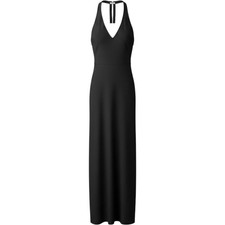 Show Me Your Mumu Black Halter Maxi Dress V-Neck Open Back XXL NWT