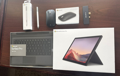 Microsoft Surface Pro 7 (i7 / 16GB / 256GB)-Bundle-Pen, Mouse-KB-Great Condition