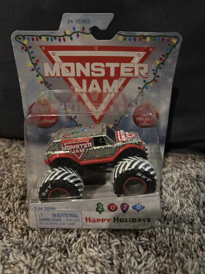Monster Jam 1:64 Christmas Stunt Truck 2020 exclusive 1/3000 NEW  - Image 2 of 3