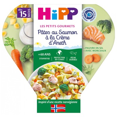 HiPP Les Petits Gourmets Lachspasta mit Dillcreme aus 15 Monaten 250 g ist ein k
