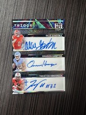 TREVEYON HENDERSON HAMPTON GORDON II 2024 PRO SET TRIOGRAPHY STARDUST AUTO 1/2