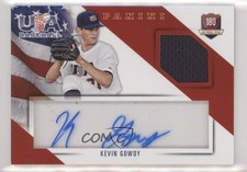 2015 Panini USA Baseball Jersey Signatures 12/99 Kevin Gowdy #9 Auto 5x8