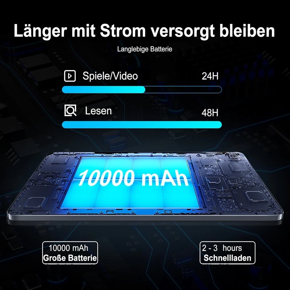 Veidoo 13 Zoll Android Tablet T80 PLUS mit 16GB RAM, 256GB ROM - Bild 4 von 4