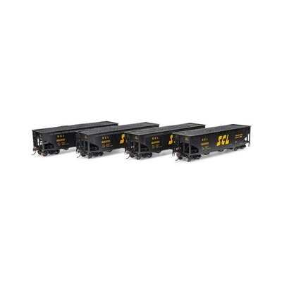 Athearn HO 40' Offset Coal Hopper w/Load SCL #2 4 ATH33091 HO Rolling Stock