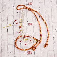 Rojo Yellow Charro Cabresto Bosalillo Bosal Reins Set