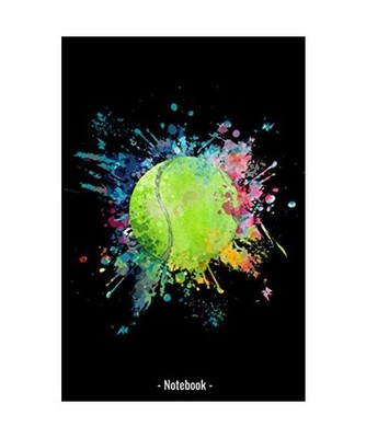 Notebook - Tennis Color Splash: A5 Format with 120 pages for tennis players and 