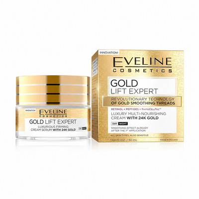 Eveline Cosmetics Gold Lift Expert Luxury MultiNourishing Cream w/ 24K Gold 1.69
