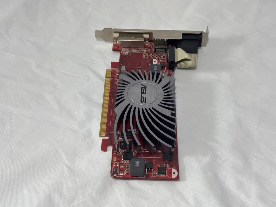 ASUS AMD Radeon HD6450 EAH6450 Video Card 1GB DDR3 DVI HDMI VGA PCIe - Image 2 of 4