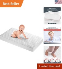 Durable  Machine Washable Crib Mattress Cover - Elastic Fit for Peace of Mind