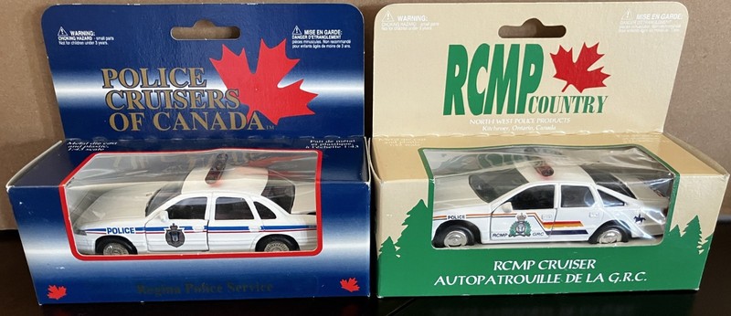 Set of 2 Northwest Police Products Chevrolet Caprice, Regina Police and RCMP 