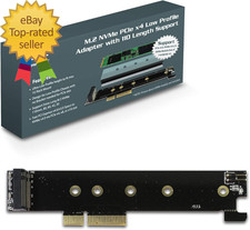 M.2 Nvme Pcie X4 Low Profile Adapter with 110 Length Support