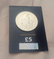 Black bull of clarence 2018 £5 five pound coin, rare, scarce BUNC