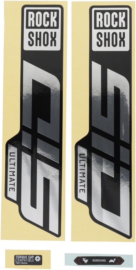 Набор наклеек для вилок RockShox SID Ultimate - Глянцевая радужная фольга и черный - 27529 7790₽