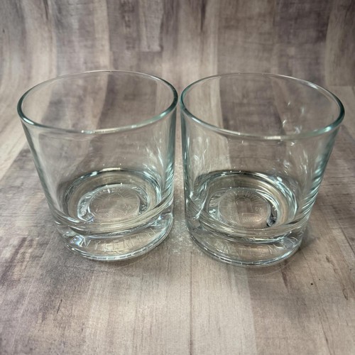 2 Gentleman Jack Whiskey Weighted Bottom Rocks Glasses "The Order of Gentleman"