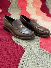 Franco Sarto Bocca Women's Loafers Brown Leather Size 7M