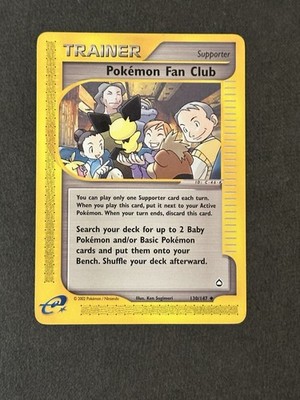 E-Reader Pokemon Fan Club 130/147 Aquapolis Ken Sugimori Pokemon TCG Card