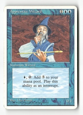 Apprentice Wizard C - Fourth Edition HP MTG