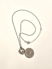 Sterling Silver Double Heart Pendant  Dangle Necklace 18" — photo 5