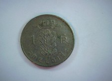 Belgium 1961 1 Franc Belgium 1 Franc (French legend, Baudouin I) Coin