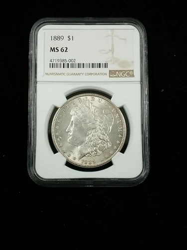 1889 $1 Morgan Silver Dollar - NGC MS 62 #7041
