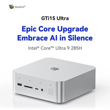 Beelink GTi15 Mini PC Core Ultra 9 285H 64GB RAM 1TB SSD - Frost Silver - Mint