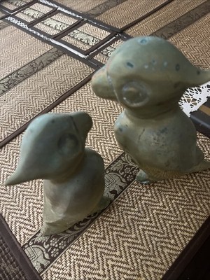 Bronze Pair of Parrots