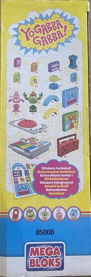 *RARE* 2009 Mega Bloks Yo Gabba Gabba DJ Lance Boombox ***NEW IN BOX!!!*** - Image 3 of 4