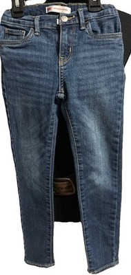 Levi's 710 Girls 6 Reg  Medium Wash Super Skinny Jeans With Ajustable Waist