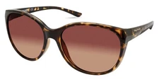 Harley-Davidson Women's Beveled Sunglasses, Havana Frames/Gradient Brown Lenses