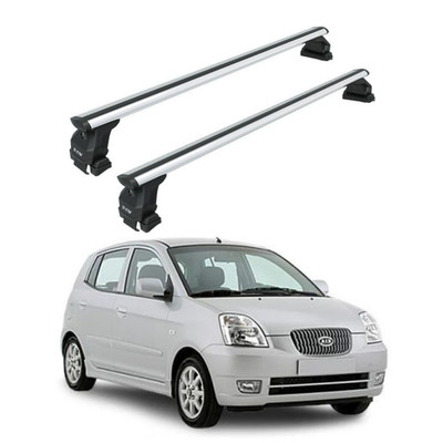 For Kia Picanto 2004-2011 Roof Rack Cross Bars Normal Roof Alu Silver