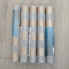 5 Rolls Charcoal Grey Wallpaper Rose Gold Stripe Glitter Shimmer Paste The Wall