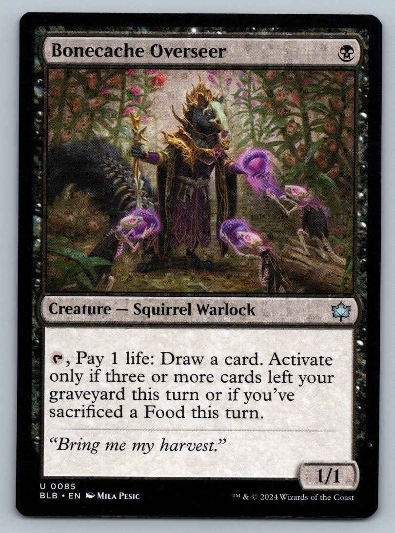 Bonecache Overseer #85 Bloomburrow Magic: The Gathering MTG - NM