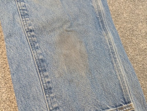 Carhartt Jeans Mens 33x32 (32x32) Blue B73 DST Double Knee Work Workwear - Picture 6 of 14