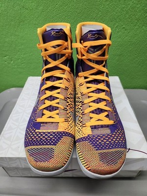 Nike Kobe 9 Showtime Lakers IX Elite Mens Size 11.5 630847-500 New