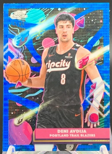 Deni Avdija 2025-26 Topps Cosmic Chrome 15/99 Blue Moon Refractor Blazers #71