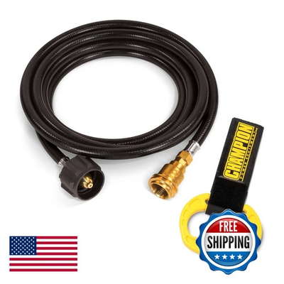 #ad Champion Power Equipment 100736 12 Foot Propane Hose Extension Kit $59.30