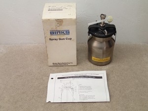 Binks 80-272 Vintage Original Spray Cup for Mach 1 HVLP Nice Old Stock