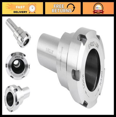 ER32 Collet Chuck Extension Rod - 1'' Straight Shank, 2.36'' Length, 0.08''-0.787''