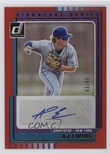2025 Panini Donruss Signature Series Red 43/49 AJ Ewing #SG-AJE Auto 5u3