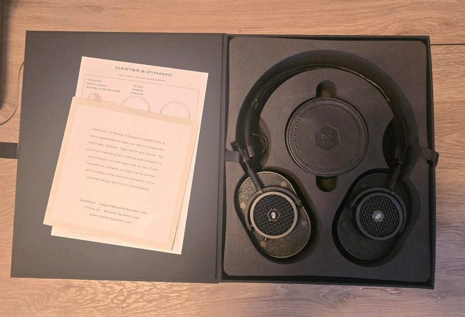 Auriculares Master & Dynamic MH40 negros con cable aislamiento de ruido*LEER DESCRIPCIÓN* Foto 4 de 4