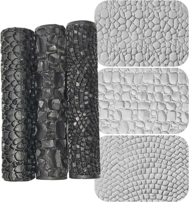 Resin Texture Roller Set (3 Pack), Clay Imprinting Tools for Polymer Clay & Air