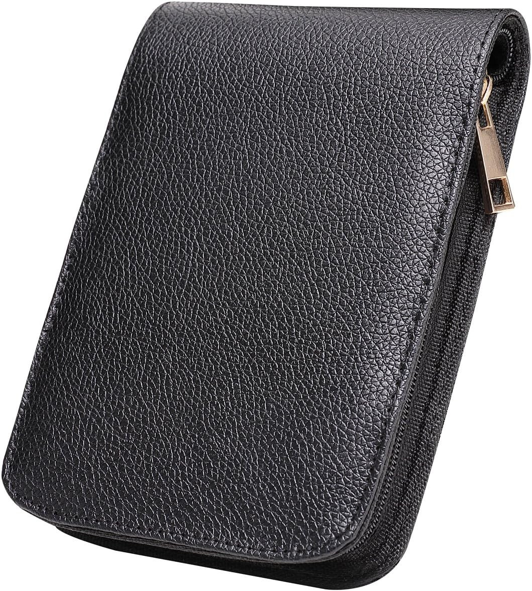PU Leather Pen Case Holder for 12 Pens Fountain/Roller Ball – Black