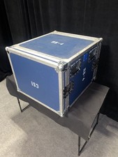 8U Shockproof Flight Road Case w/ Front  Back Rack Rails