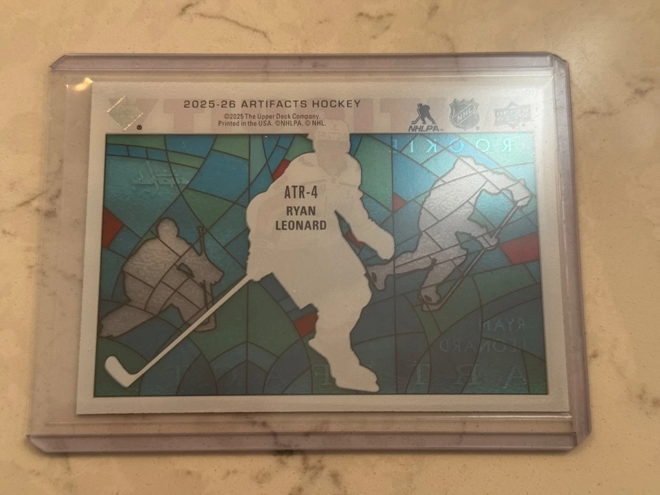 2025-26 UPPER DECK ARTIFACTS ANTIQUITY ROOKIE CLEAR CUT RYAN LEONARD - Image 2 of 2