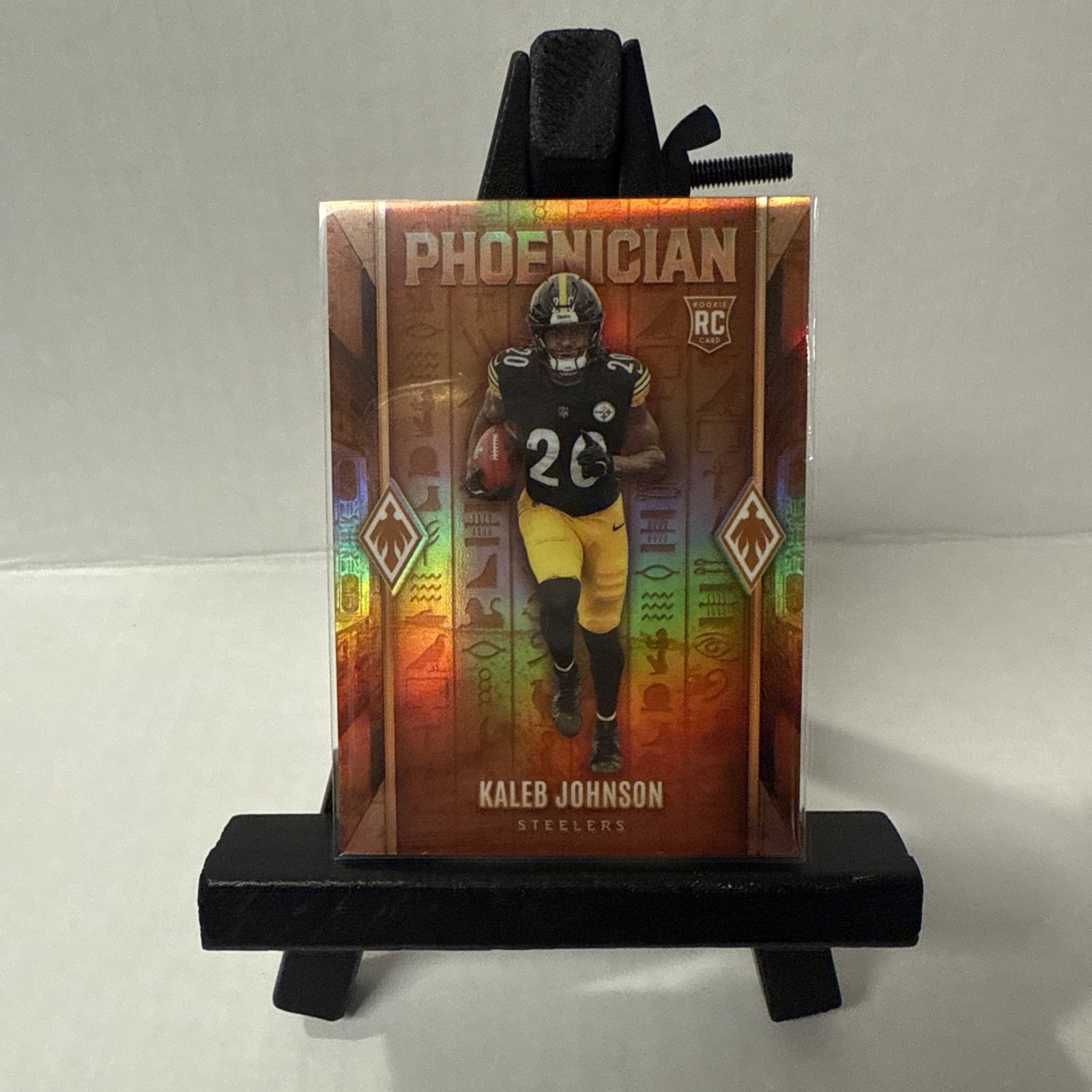 2025 Panini Phoenix Case Hit Phoenician #2 Kaleb Johnson Pittsburg Steelers