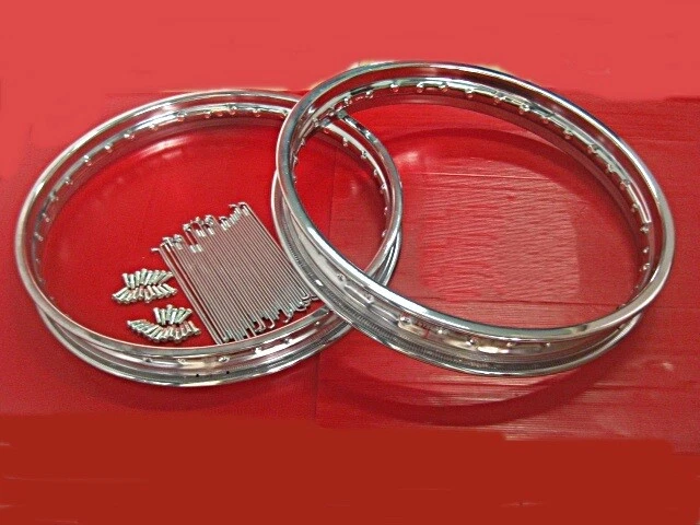 Fit Kawasaki J1 J1T J1L 1965-1967 Wheel rim set+spoke set  [mi3459] Foto 3 de 4