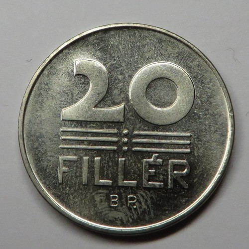 Hungary 20 Filler 1966 Copper-Nickel KM#550a Proof