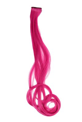 1 Clip Extension Strähne Haarverlängerung wellig Dunkelpink 63cm YZF-P1C25-T2127